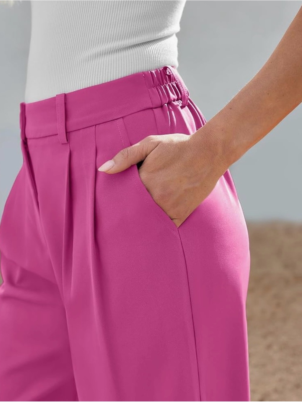 High-Rise Wide-Leg Trousers size XL - Picture 2 of 9